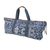 Cotton blend yoga mat bag, 'Om in Blue' - Handmade Cotton Blend Yoga Bag Blue Made in Thailand (image 2b) thumbail