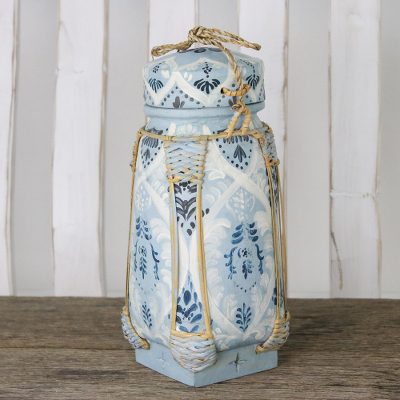 Decorative ceramic and bamboo jar, The Shallows
