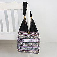Featured review for Cotton shoulder bag, Thai Spirals