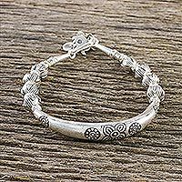 950 silver beaded bracelet,
