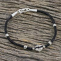 Silver pendant bracelet,