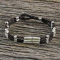 Silver pendant bracelet,