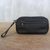 Leather wristlet, 'Cool Espresso' - Espresso Leather Wristlet Handcrafted in Thailand thumbail