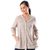 Cotton blouse, 'Cozy in Dusty Mauve' - Handmade Mauve Striped Cotton Long Sleeved Button Up Blouse (image 2b) thumbail