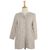 Cotton blouse, 'Cozy in Dusty Mauve' - Handmade Mauve Striped Cotton Long Sleeved Button Up Blouse (image 2d) thumbail