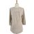 Cotton blouse, 'Cozy in Dusty Mauve' - Handmade Mauve Striped Cotton Long Sleeved Button Up Blouse (image 2f) thumbail