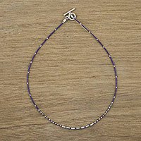 Lapis lazuli beaded necklace,