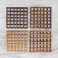 Wood coasters,