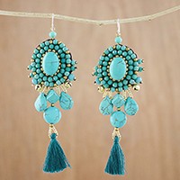 Calcite dangle earrings,