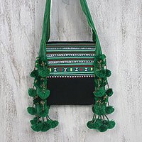 Cotton blend applique sling,