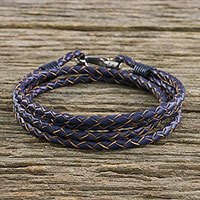 Leather wrap bracelet,
