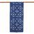 Cotton batik table runner, 'Geometric Dream' - Indigo and White Geometric Cotton Batik Table Runner (image 2c) thumbail