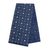 Cotton batik table runner, 'Batik Oblique' - Hmong Dark Blue and White Cotton Batik Table Runner (image 2a) thumbail