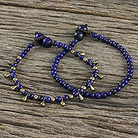 Featured review for Lapis lazuli beaded bracelets, Beautiful Forever (pair)