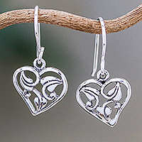 Featured review for Sterling silver dangle earrings, Natural Lover