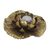 Steel tealight candle holder, 'Gilded Lotus' - Gold Painted Steel Lotus Flower Tealight Holder (image 2a) thumbail
