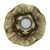 Steel tealight candle holder, 'Gilded Lotus' - Gold Painted Steel Lotus Flower Tealight Holder (image 2d) thumbail