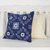 Cotton batik cushion covers, 'Indigo Palace' (pair) - Handmade Batik Cotton Cushion Covers in Indigo (Pair) (image 2b) thumbail