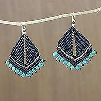 Turquoise dangle earrings,