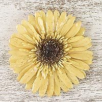 Natural flower brooch,