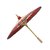 Saa paper parasol, 'Red Target' - Handmade Saa Paper Parasol in Red from Thailand (image 2d) thumbail