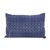 Batik cotton pillow shams, 'Indigo Happiness' (pair) - 2 Geometric Motif Batik Cotton Pillow Shams from Thailand (image 2c) thumbail