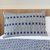Batik cotton pillow sham, 'Sophisticated Indigo' - Striped Batik Cotton Pillow Sham in White and Indigo thumbail