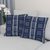 Batik cotton cushion covers, 'Indigo Passion' (pair) - Batik Cotton Cushion Covers in Indigo from Thailand (Pair) thumbail