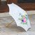 Cotton parasol, 'Birds and Flowers' - Handmade Thai Cotton and Bamboo Parasol (image 2) thumbail