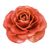 Natural rose brooch, 'Rosy Mood in Coral' - Artisan Crafted Natural Rose Brooch Pin in Coral (image 2a) thumbail