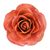Natural rose brooch, 'Rosy Mood in Coral' - Artisan Crafted Natural Rose Brooch Pin in Coral (image 2c) thumbail