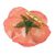 Natural rose brooch, 'Rosy Mood in Coral' - Artisan Crafted Natural Rose Brooch Pin in Coral (image 2d) thumbail