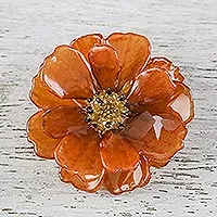 Natural cosmos brooch,