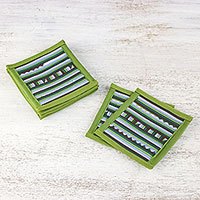Cotton blend coasters,