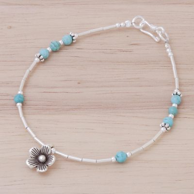 Magnesite beaded bracelet, Little Daisy