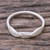 Sterling silver band ring, 'Leafy Embrace' - Sterling Silver Triple Leaf Motif Band Ring from Thailand thumbail
