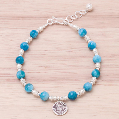 Apatite beaded bracelet, Karen Expanse