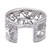Sterling silver cuff bracelet, 'Elephant Jaunt' - Elephants in Forest Openwork Sterling Silver Cuff Bracelet (image 2f) thumbail