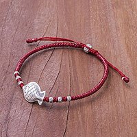 Silver pendant bracelet,