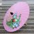 Paper parasol, 'Sunny Peacock in Carnation' - Peacock-Themed Paper Parasol in Carnation from Thailand thumbail