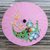 Paper parasol, 'Sunny Peacock in Carnation' - Peacock-Themed Paper Parasol in Carnation from Thailand (image 2b) thumbail