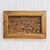 Teak wood relief panel, 'Stunning Nature' - Elephant-Themed Teak Wood Relief Panel from Thailand thumbail