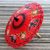 Paper parasol, 'Elephant Parade in Crimson' - Elephant Motif Paper Parasol in Crimson from Thailand thumbail