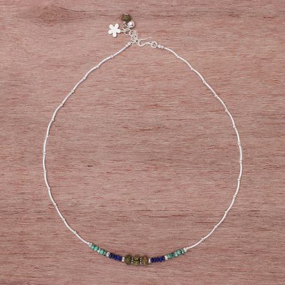Multi-gemstone beaded necklace, Natures Call