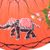 Paper parasol, 'Elephant Parade in Scarlet' - Elephant Motif Paper Parasol in Scarlet from Thailand (image 2d) thumbail