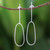 Sterling silver dangle earrings, 'Magnificent Swing' - Drop-Shaped Sterling Silver Dangle Earrings from Thailand thumbail