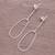 Sterling silver dangle earrings, 'Magnificent Swing' - Drop-Shaped Sterling Silver Dangle Earrings from Thailand (image 2b) thumbail