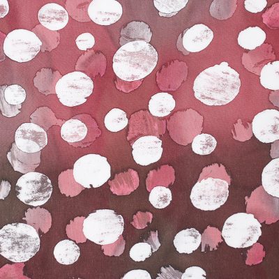Cotton sarong, 'Mauve Bubbles' - Hand-Painted Bubble Motif Cotton Sarong in Mauve