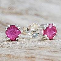 Featured review for Ruby stud earrings, Sparkling Gems
