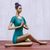 Brass sculpture, 'Sukhasana Pose in Green' - Patina Brass Sukhasana Pose Yoga Sculpture from Thailand (image 2b) thumbail
